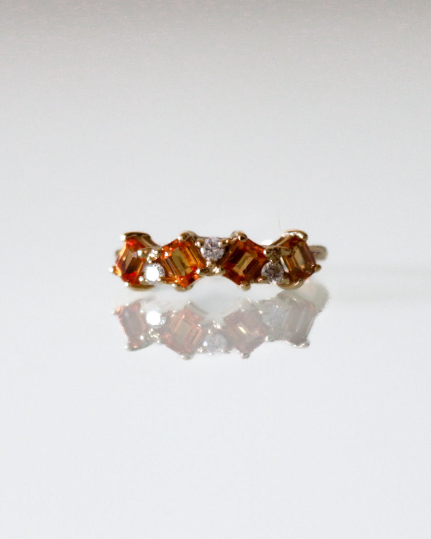 Anillo Éclat zafiros y diamantes