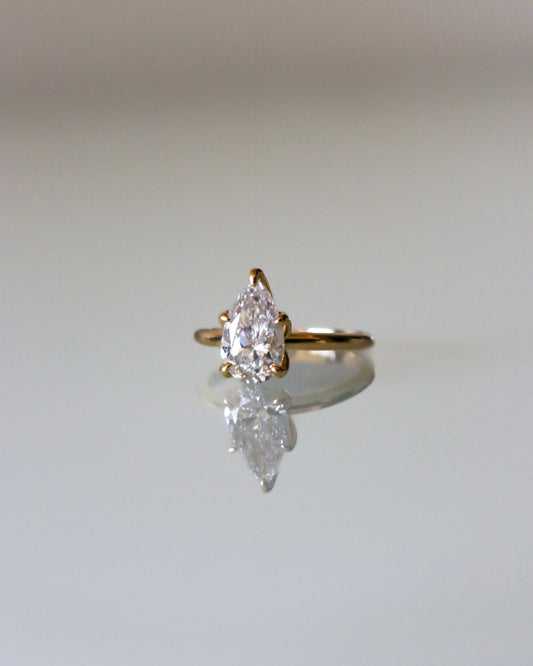 Anillo Oro 14k - 2.00 CT Diamante de Laboratorio IGI