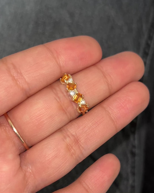 Anillo Éclat zafiros y diamantes