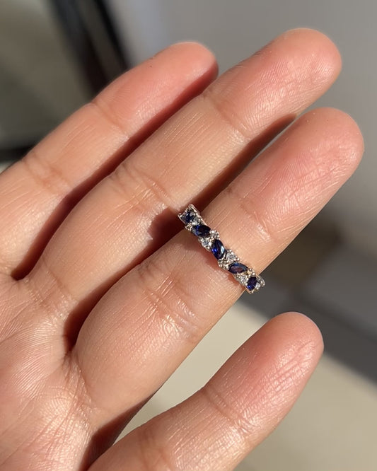 Anillo churumbela zafiros marquesa